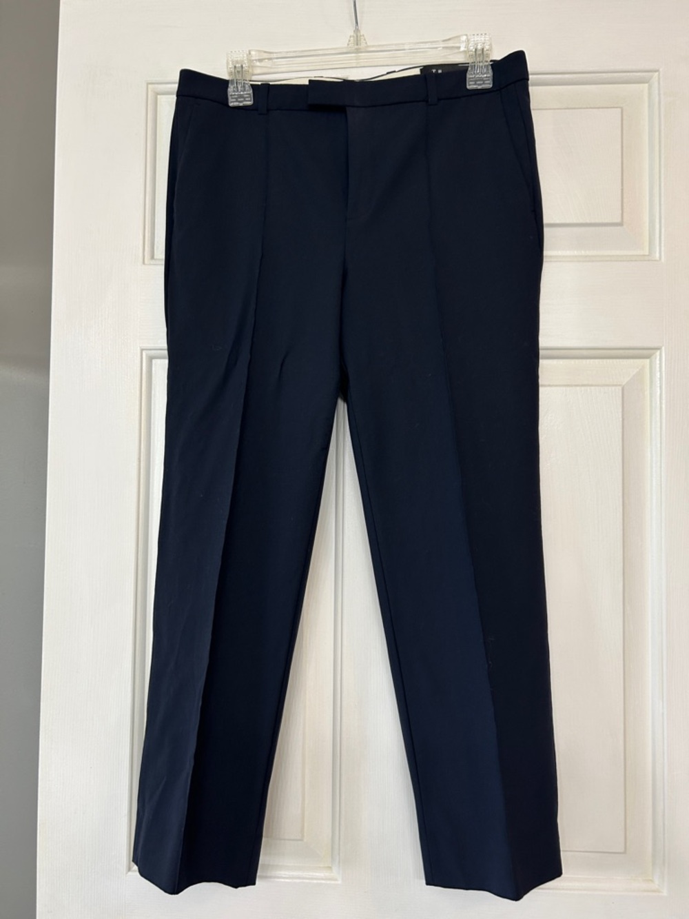 J. Crew Women's Navy Straight-Leg Trousers